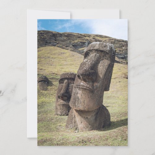 Monuments  Easter Island Chile Thank You Card
