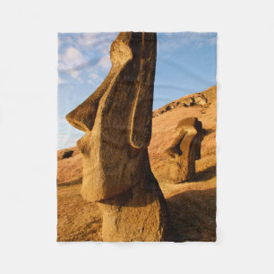Monuments Easter Island Fleece Blanket