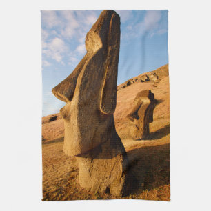 Monuments   Easter Island Kitchen Towel