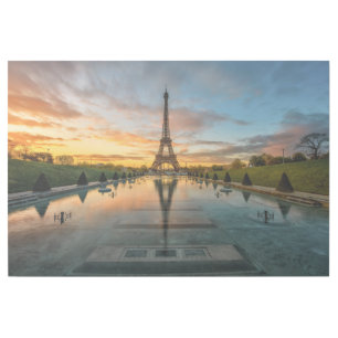 Monuments Eiffel Tower Sunrise Gallery Wrap