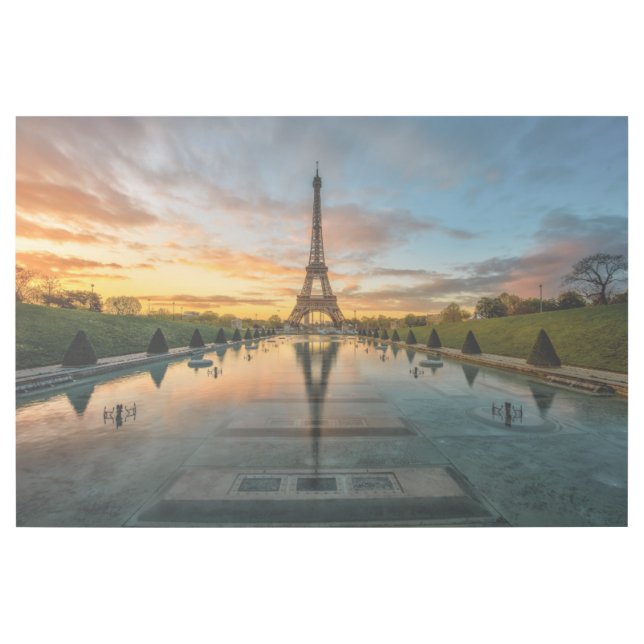 Monuments | Eiffel Tower Sunrise Gallery Wrap (Front)