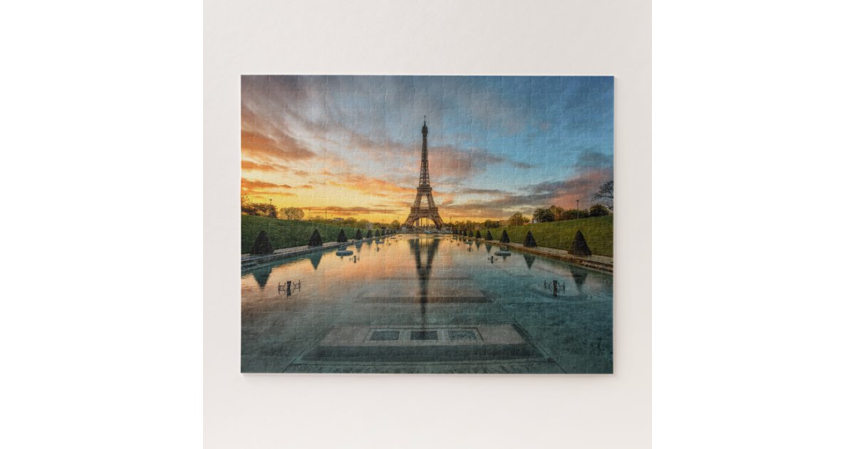 Monuments | Eiffel Tower Sunrise Jigsaw Puzzle | Zazzle