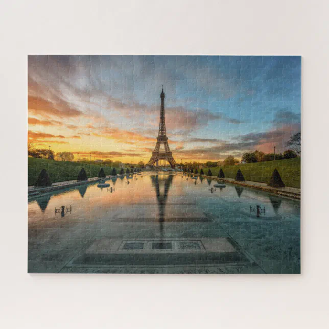 Monuments | Eiffel Tower Sunrise Jigsaw Puzzle | Zazzle