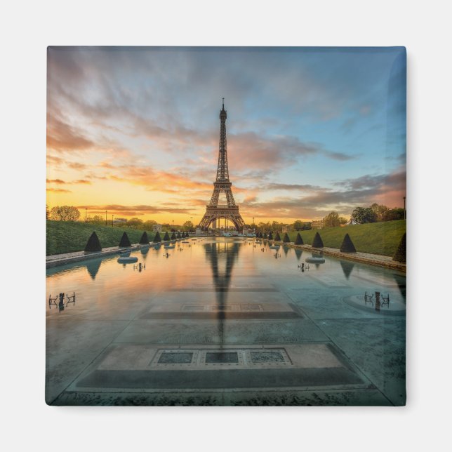 Monuments | Eiffel Tower Sunrise Magnet (Front)