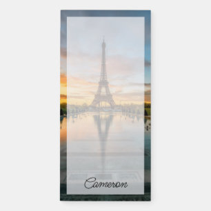 Monuments   Eiffel Tower Sunrise Magnetic Notepad