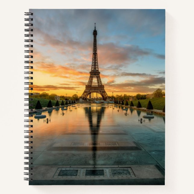 Monuments | Eiffel Tower Sunrise Notebook (Front)