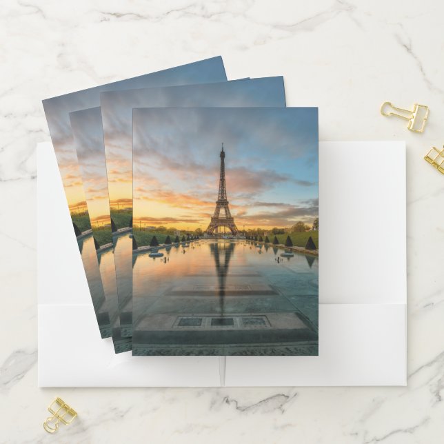 Monuments | Eiffel Tower Sunrise Pocket Folder (In Situ)