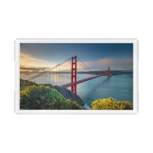 Monuments  Golden Gate San Francisco Acrylic Tray
