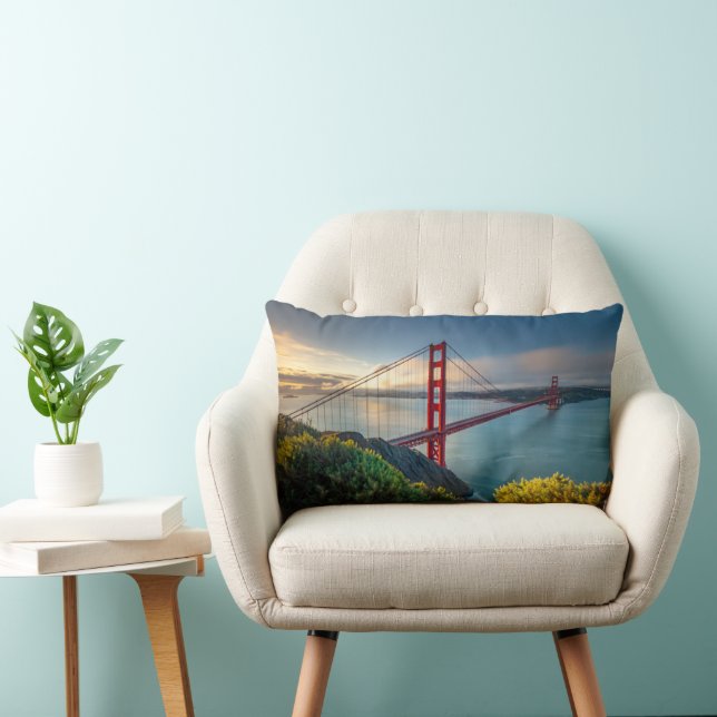 Monuments | Golden Gate San Francisco Lumbar Pillow (Chair)