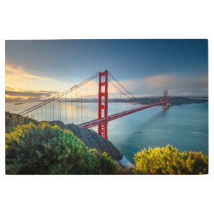 Monuments Golden Gate San Francisco Metal Print