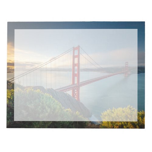 Monuments  Golden Gate San Francisco Notepad