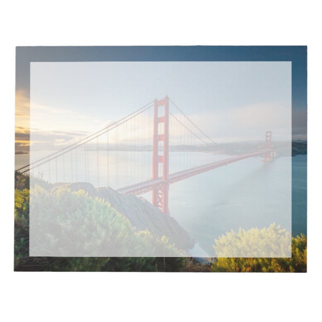 Monuments | Golden Gate San Francisco Notepad (Front)