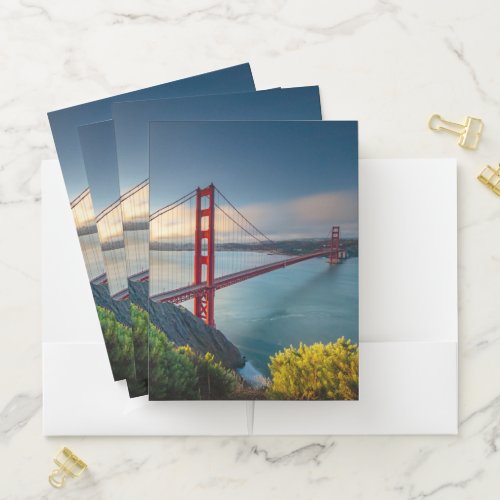 Monuments  Golden Gate San Francisco Pocket Folder