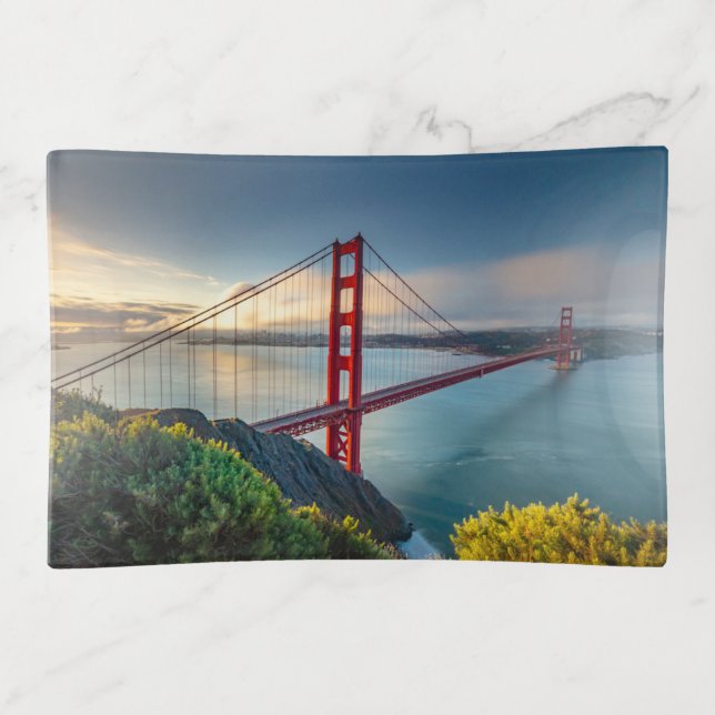 Monuments | Golden Gate San Francisco Trinket Tray (Front)