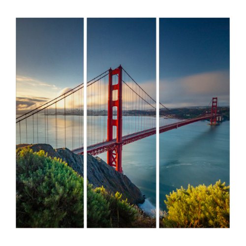 Monuments  Golden Gate San Francisco Triptych