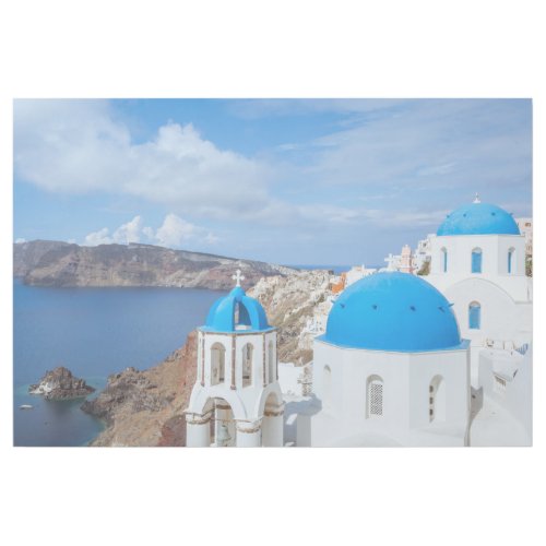 Monuments  Greek Blue Domed Churches Gallery Wrap