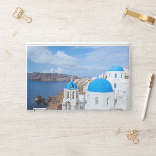 Monuments  Greek Blue Domed Churches HP Laptop Skin