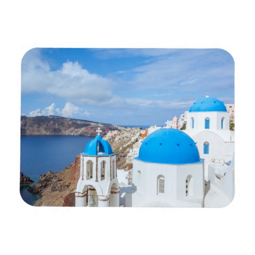Monuments  Greek Blue Domed Churches Magnet