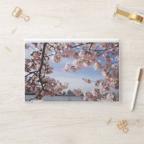 Monuments  Jefferson Memorial Cherry Blossoms HP Laptop Skin