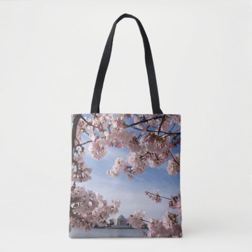 Monuments  Jefferson Memorial Cherry Blossoms Tote Bag