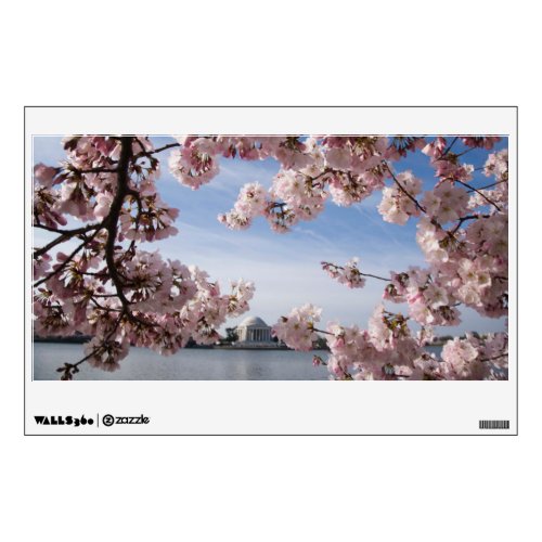 Monuments  Jefferson Memorial Cherry Blossoms Wall Decal