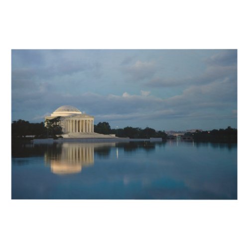 Monuments  Jefferson Memorial Wood Wall Art