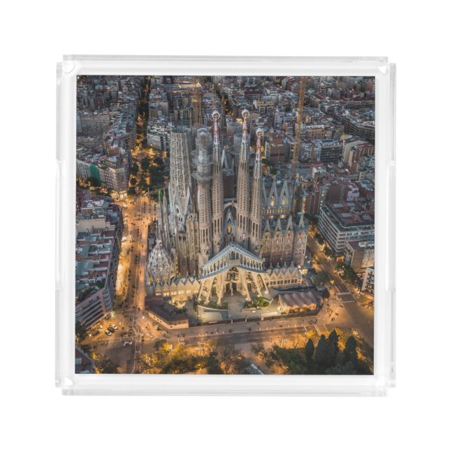 Monuments | La Sagrada Familia Acrylic Tray (Front)