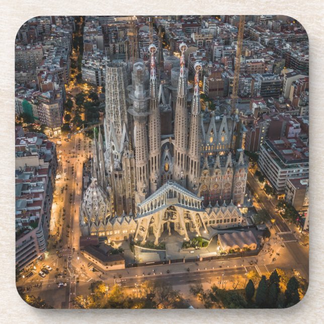 Monuments | La Sagrada Familia Beverage Coaster (Front)