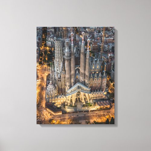 Monuments  La Sagrada Familia Canvas Print