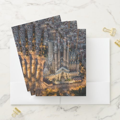 Monuments  La Sagrada Familia Pocket Folder