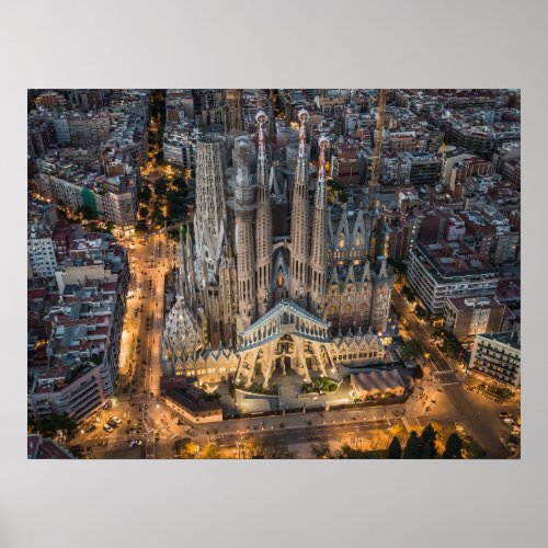 Monuments  La Sagrada Familia Poster