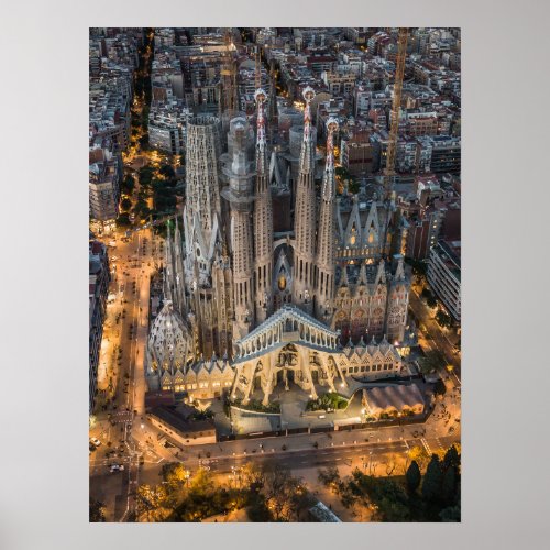 Monuments  La Sagrada Familia Poster