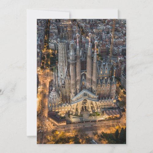Monuments  La Sagrada Familia Thank You Card
