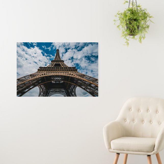 Monuments | Looking Up at the Eiffel Tower Foam Board (In Situ (Wall))