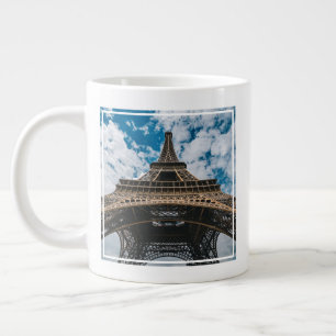 Monuments Looking Up at the Eiffel Tower Giant Coffee Mug