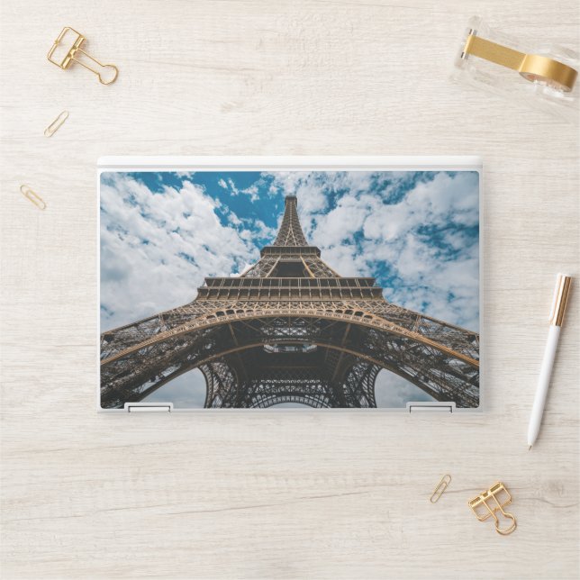 Monuments | Looking Up at the Eiffel Tower HP Laptop Skin (Desk)