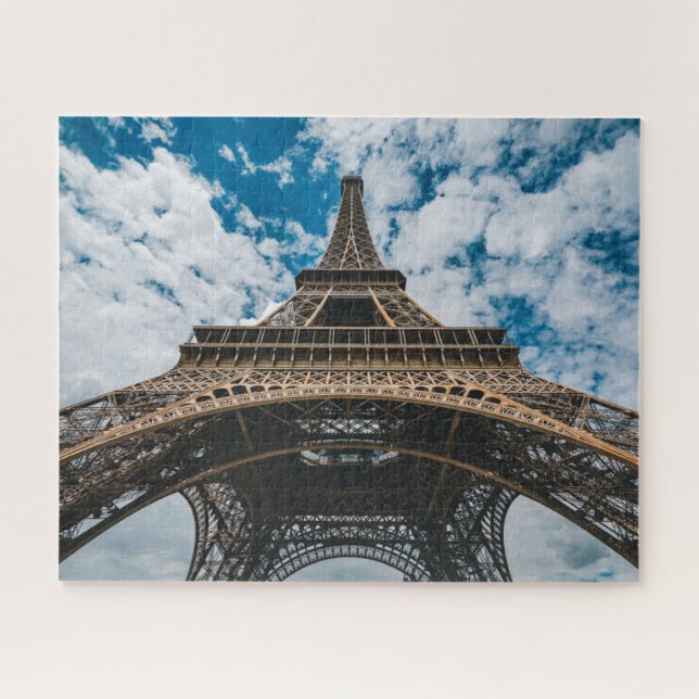 Monuments | Looking Up at the Eiffel Tower Jigsaw Puzzle (Horizontal)