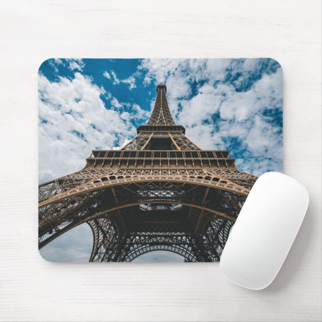 Monuments | Looking Up at the Eiffel Tower Mouse Pad (With Mouse)