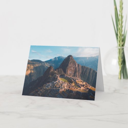 Monuments  Machu Picchu Peru Card