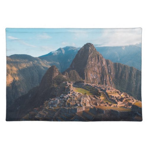 Monuments  Machu Picchu Peru Cloth Placemat
