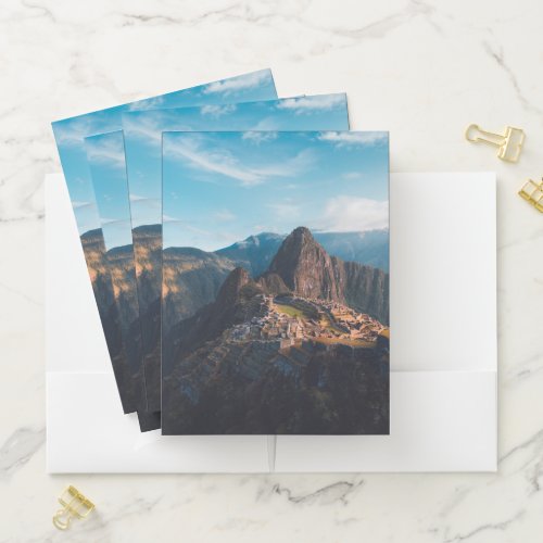 Monuments  Machu Picchu Peru Pocket Folder