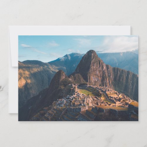 Monuments  Machu Picchu Peru Thank You Card