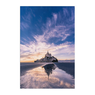 Monuments Mont Saint-Michel, Normandy France Acrylic Print