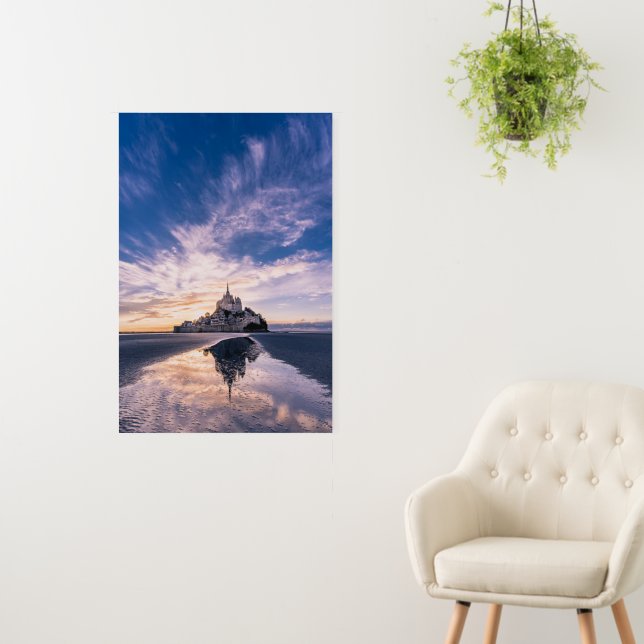 Monuments | Mont Saint-Michel, Normandy France Foam Board (In Situ (Wall))