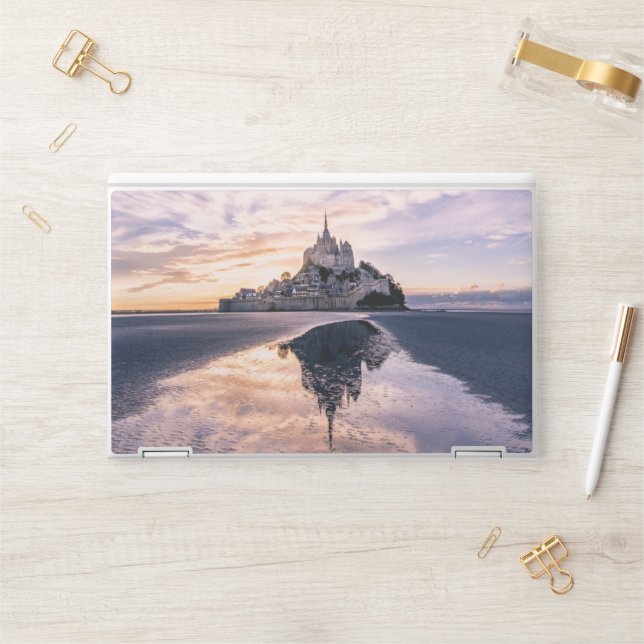 Monuments | Mont Saint-Michel, Normandy France HP Laptop Skin (Desk)