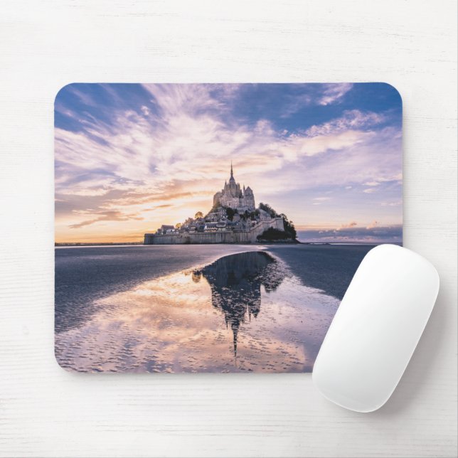 Monuments | Mont Saint-Michel, Normandy France Mouse Pad (With Mouse)
