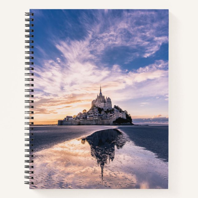 Monuments | Mont Saint-Michel, Normandy France Notebook (Front)