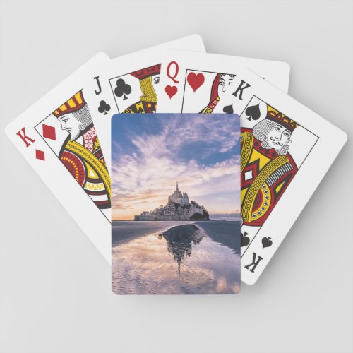 Monuments  Mont Saint_Michel Normandy France Playing Cards