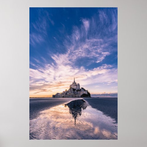 Monuments  Mont Saint_Michel Normandy France Poster