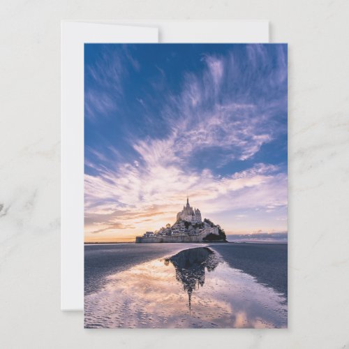 Monuments  Mont Saint_Michel Normandy France Thank You Card